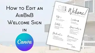 How to Edit an Airbnb Vacation Rental Sign in Canva