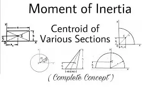 1. Centroid of Various Sections | Moment of Inertia | Complete Concept