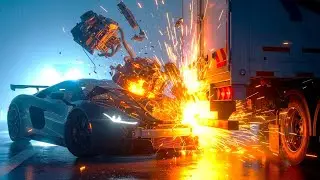 Realistic High-Speed Car Crashes in BeamNG.drive #008  Ultra Detailed Crash Compilation #gameplay