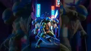 Leonardo Turtle learnin Shadow #cinematic #tmnt #dccomics #mutants #superhero #forfun #leonardo