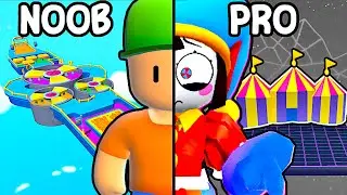 Fingi ser Noob para me tornar o Digital Circus pro no Stumble Guys