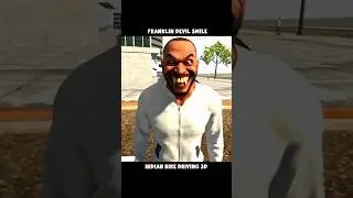 Franklin Devil Smile 😈 | Indian Bike Driving 3d 😍 | #shorts #gaming #ibd3d