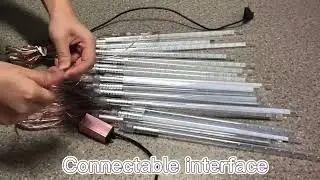 Led tree decoration led meteor shower rain lights