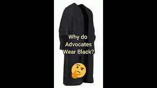 Why do Advocates wear Black? #advocates #blackcoat #justice #authority #lawandorder #justicesystem
