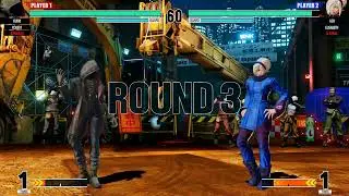 KOFXV Fight Gameplay BENIMARU, KUKRI, ROBERT VS RUGAL, ASH, ELIZABETH