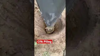 Continuous Flight Auger drilling for piled foundations. #construction #shorts #concrete