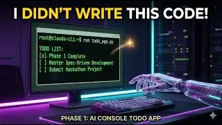 Spec-Driven Development: Building a Python Todo Console App with Claude Code