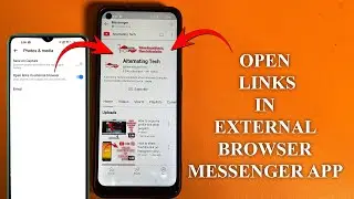How to turn off open links in external browser messenger app