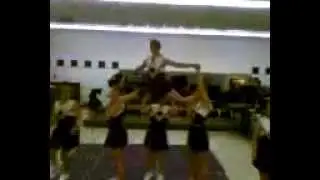 Flip Split Cheerleading Stunt