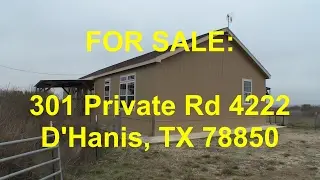 D'Hanis HUD Homes -- HUD King tours 301 Private Rd 4222