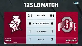 125 LBS: Bellarmine's Damion Ryan vs. Ohio State's Nic Bouzakis | Ohio State Wrestling | 12/03/2025