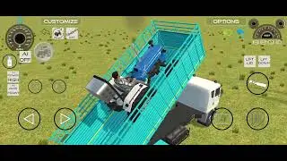 Indian railway simulator game ka video truck loading tractor 🚜 #games #viral #tractor 