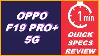 OPPO F19 PRO+ 5G Quick 1 Minute #Shorts​ Specs Price Review | TOMAVITech