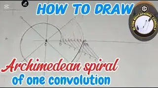 Construction of one convolution Archimedean Spiral 1
