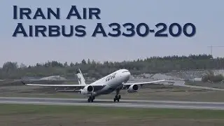 Iran Air Airbus A330-200 Take-Off from Stockholm Arlanda