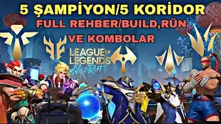 ALTIN SERİ 1| WILD RIFT BUİLD,R&Uuml;NLER VE KOMBOLAR FULL REHBER 