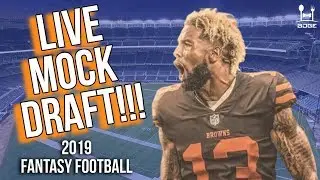 Live 2019 Fantasy Football Mock Draft