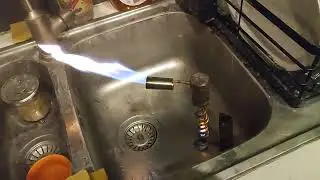 Homemade alcohol torch test