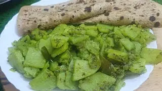 hara masale wale aloo | spicy green masala aloo recipe | quick indian sabzi