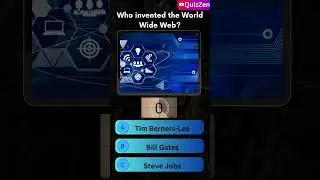 💻 Who Invented the World Wide Web? | Tech Quiz | QuizZen #quiz #techquiz #gkquiz #dailyquiz #quizzen