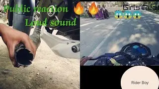 Loudest sounds Stock Exhaust || Ns 200 bs6 Full RPM Sound || Public reaction 🔥🔥🔥🔥