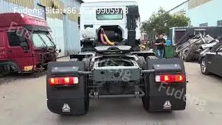 Used brand HOWO truck head,HOWO371hp,flat roof with 1 sleeper#automobile #howo #truck #secondhand