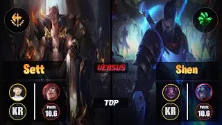 Nuguri SETT (Top) [Conqueror] VS SHEN - Master KR Patch 10.6