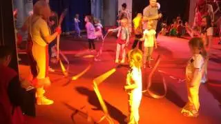 Izzy doing circus skills aug 2014