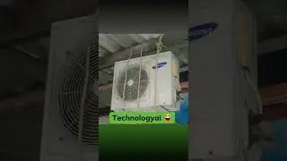 split AC outdoor stand new technology for funny #airconditioner #airconditioning ######
