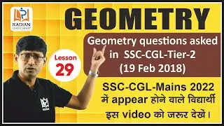 Geometry Questions Asked in SSC CGL, CHSL, CPO, CDS & Railway | Radian Learning