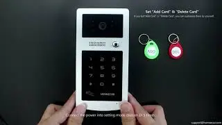 HOMSECUR XC004 Video Intercom Camera - RFID Card & Password Management