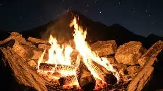 Soft Evening Campfire for Peaceful Relaxation