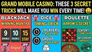 Grand Mobile Casino: 3 Secret Tricks That make you rich faster! | Blackjack, Dice & Roulette Tips 🔥💰