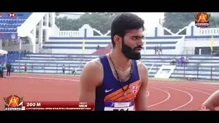 200m Men's 4th Heat 61st National open ATHLETICS Championships 2022 Bengaluru #athletics #benguluru