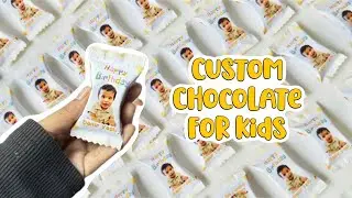 Custom Photo Chocolates for Kids 🍫 | Birthday Chocolate Wrappers | Kerala 
