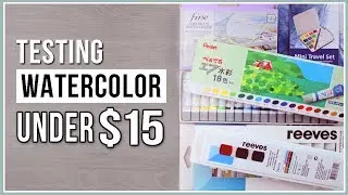 Let's Test Watercolor Sets under 15 Dollars!