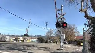 Amtrak CDTX 728 Capitol Corridor East, Virginia St Railroad Crossing, Berkeley CA