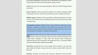 Loksatta Party Manifesto