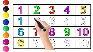 Number 1 to 20  | Ginti 100 Tak |number name  | The Number Song | Counting ,1 to 10 drawing number 
