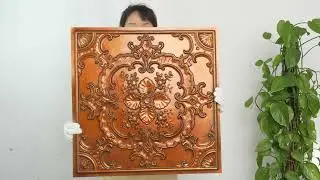 PL19 archaic copper faux tin ceiling tiles video