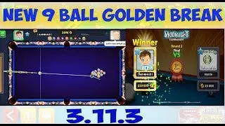New 9 Ball Golden Break & Moonlight Tournament Cue Ahmad 8BP 8 Ball Pool