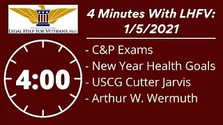 C&P Exams, New Year Health Goals, USCG Cutter Jarvis, Arthur W. Wermuth