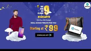 9th Anniversary Sale | Upto 90% off #Shopclues