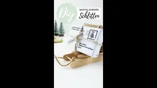 DIY Wichtelt&uuml;r Zubeh&ouml;r - Schlitten aus Holzeisstielen #shorts #wichtelt&uuml;r #miniature