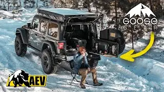 The Best Way to Make Coffee at 0&deg;F!  @goosegear Table + AEV Jeep JL370