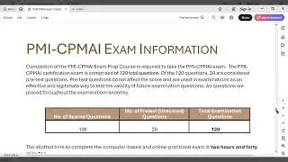 PMI-CPMAI | September 2025 Exam Update