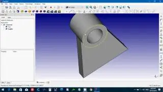FreeCAD 0.16 Rod Bracket from Solidworks Bible book Tutorial
