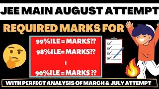 JEE MAINS 2021 AUGUST | JEE MAINS AUGUST MARKS VS PERCENTILE | JEE MAINS 2021