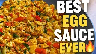 SPINACH EGG SAUCE NIGERIAN STYLE | FAST AND FLAVOURFUL 