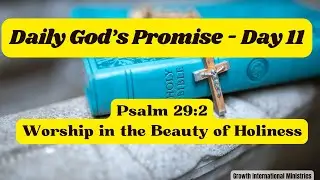 Daily Gods Promise  Day 11  Psalm 29:2: Worship in the Beauty of Holiness